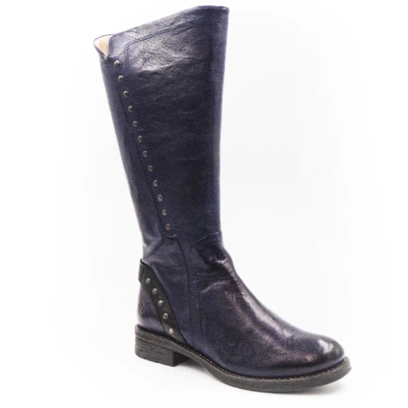 Retail $280 ROMA Casta Black Tall Leather Boots sz. 38 ( 7.5) - Picture 4 of 12